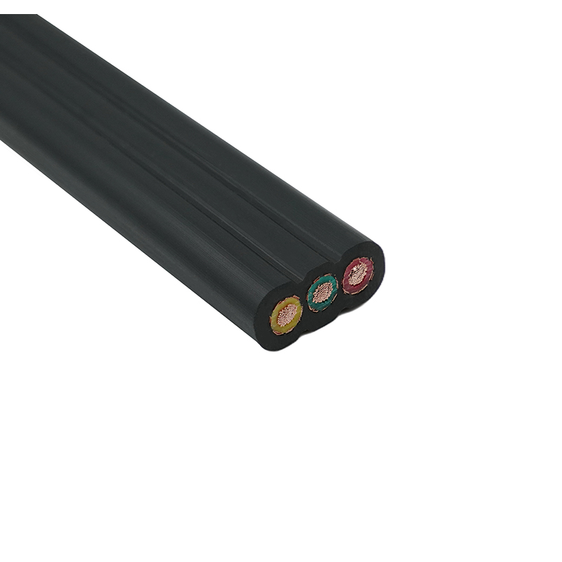 Koperen kern PVC geïsoleerde PVC mantel afgeschermde lift platte kabel