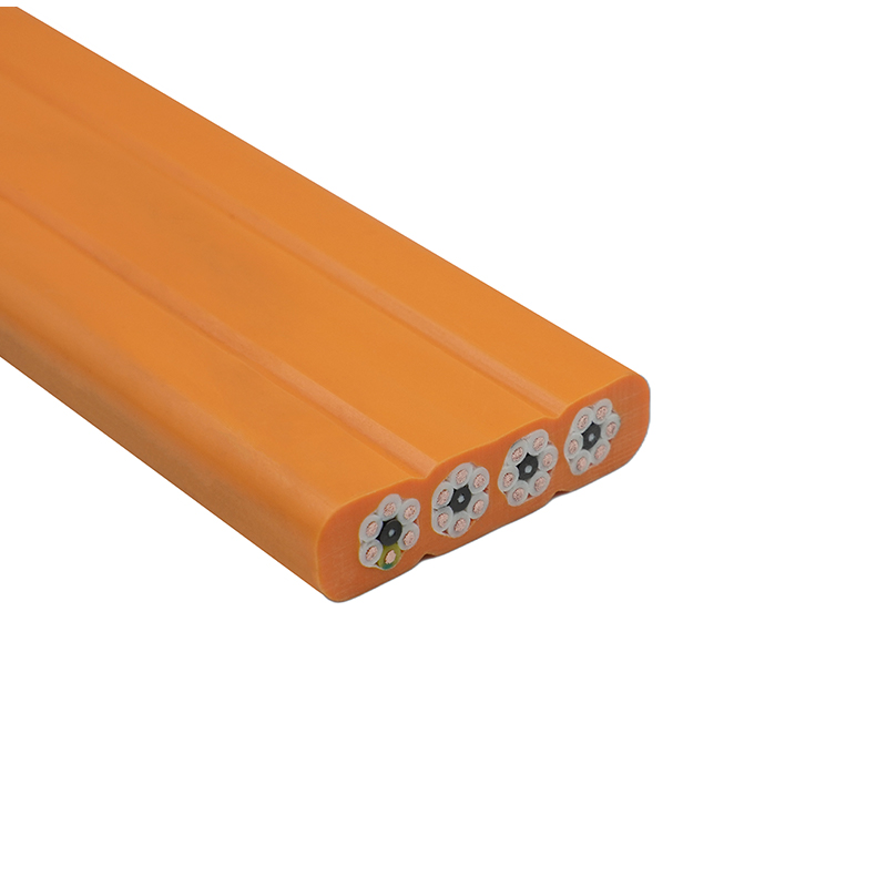 Samengestelde mantelkraan die platte kabel verplaatst