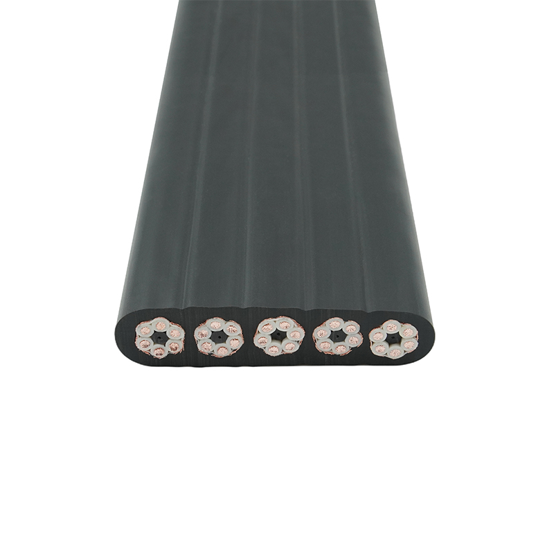 Samengestelde mantel afgeschermde kraan die platte kabel verplaatst