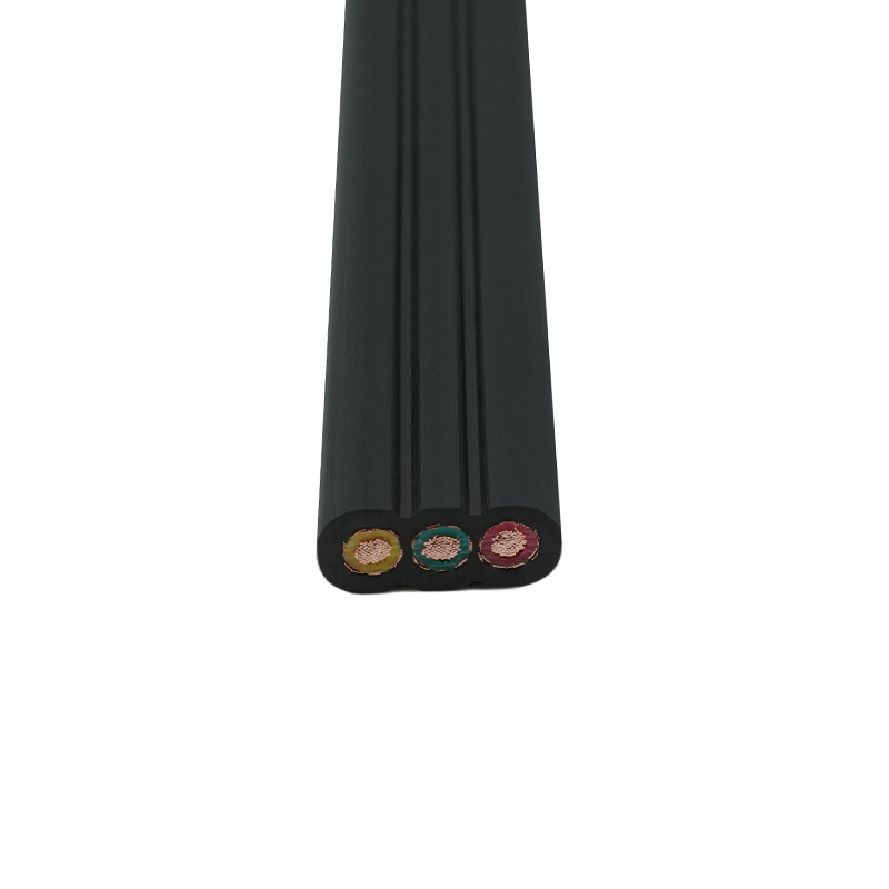 Koperen kern PVC geïsoleerde PVC mantel afgeschermde lift platte kabel