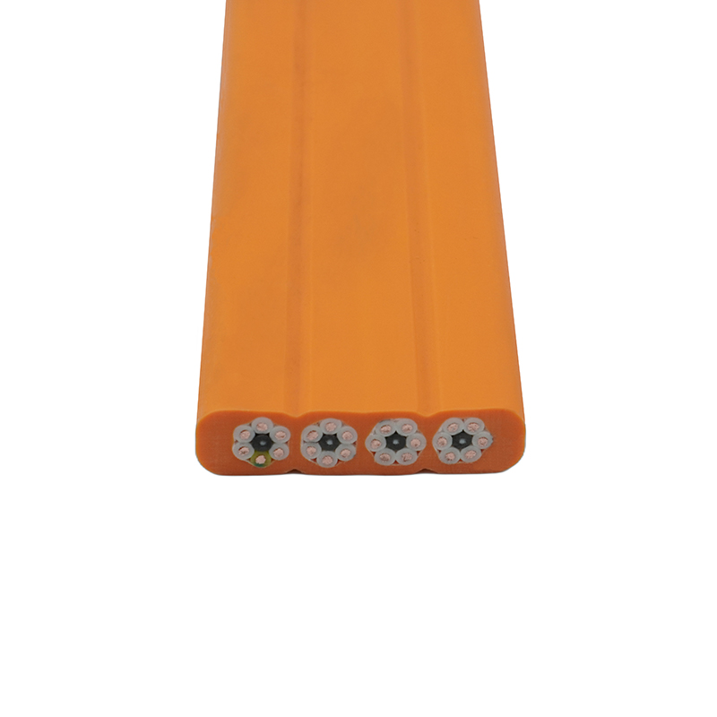 Samengestelde mantelkraan die platte kabel verplaatst