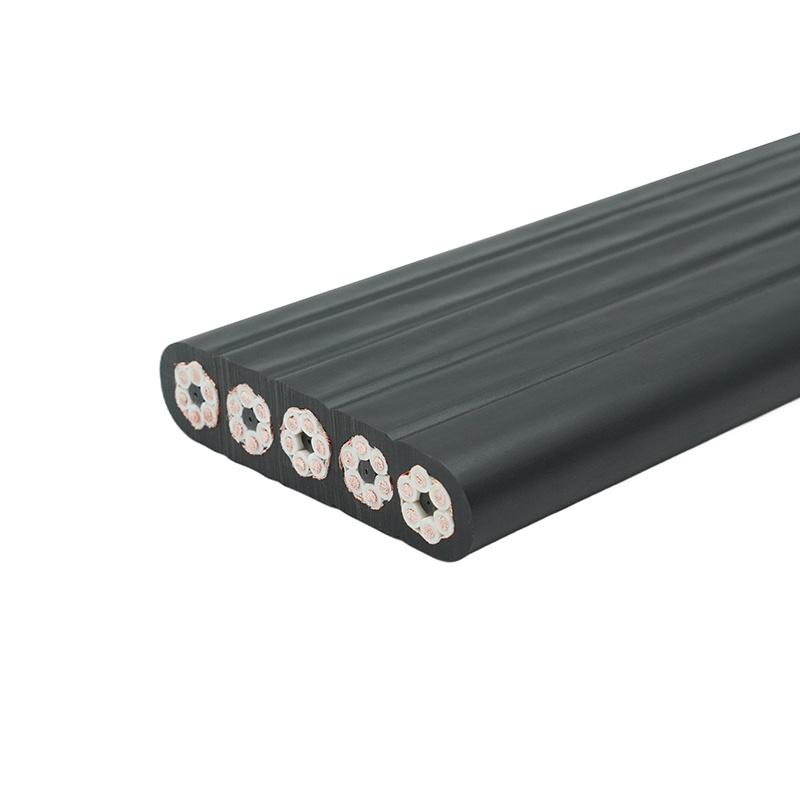 Samengestelde mantel afgeschermde kraan die platte kabel verplaatst