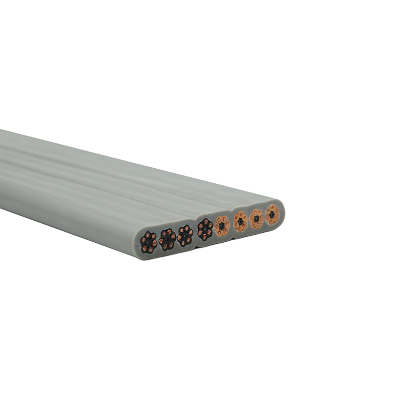 Koperen kern PVC geïsoleerde PVC mantellift platte kabel