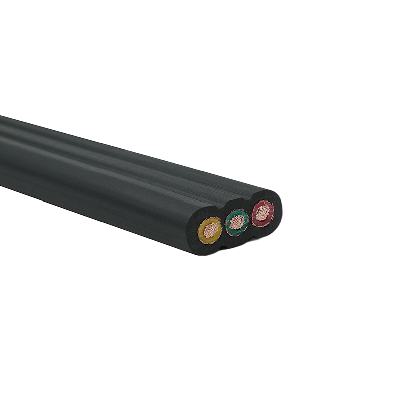 Koperen kern PVC geïsoleerde PVC mantel afgeschermde lift platte kabel